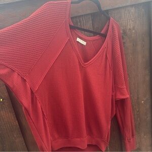FREE PEOPLE Thermal ~ oversized